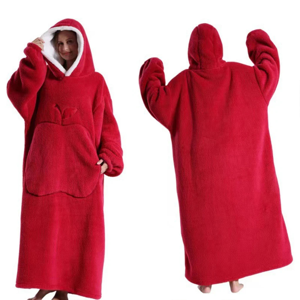 Stay Cozy This Winter with Our Unisex Oversized Hooded Blanket - The Ultimate Warmth and Comfort for Chilly Nights!