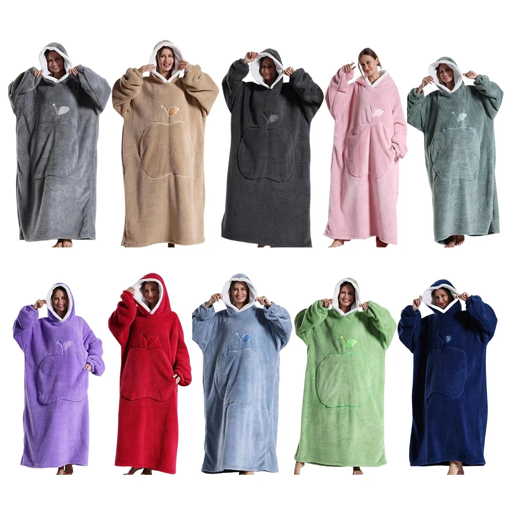 Stay Cozy This Winter with Our Unisex Oversized Hooded Blanket - The Ultimate Warmth and Comfort for Chilly Nights!